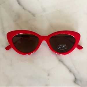 Zara red cat-eye sunglasses